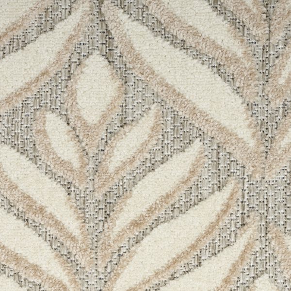 3  X 4  Gray and Ivory Floral Indoor Outdoor Area Rug Online Hot Sale