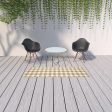 2  X 8  Gray and Ivory Geometric Stain Resistant Indoor Outdoor Area Rug Online now