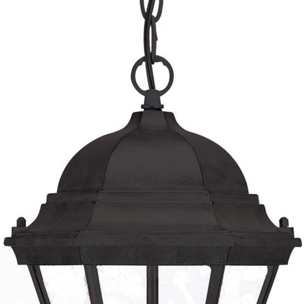 Three Light Matte Black Carousel Lantern Hanging Light Hot on Sale