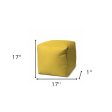 17  Yellow Cube Polka Dots Indoor Outdoor Pouf Cover Sale