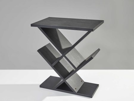 19  Black Solid Wood Pedestal Console Table on Sale