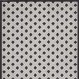 10  X 13  Black And White Gingham Non Skid Indoor Outdoor Area Rug For Sale