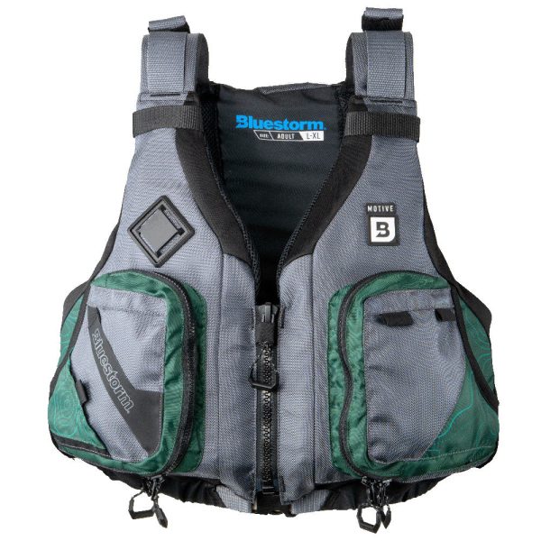 Bluestorm Motive Kayak Fishing Vest - Hunter Green - 2XL 3XL [248-HNT-2 3XL] For Cheap