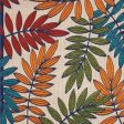 10  X 13  Beige Green And Orange Floral Non Skid Indoor Outdoor Area Rug Fashion