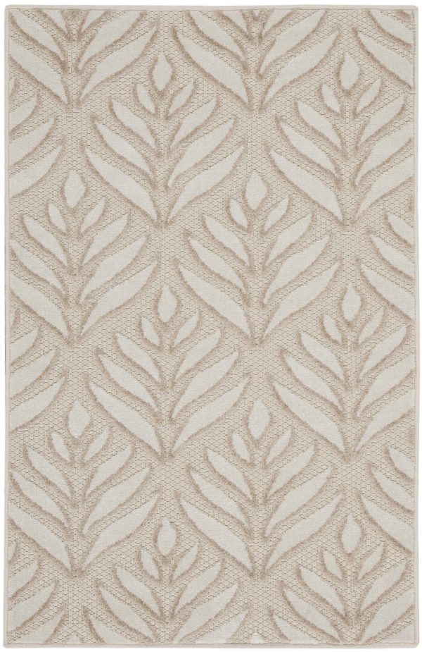 3  X 4  Gray and Ivory Floral Indoor Outdoor Area Rug Online Hot Sale