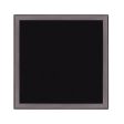 18  Black Square Glass Outdoor Side Table For Sale