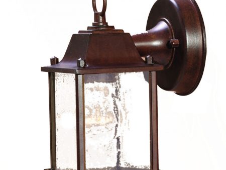 Dark Brown Hanging Waterfall Glass Lantern Wall Light Sale