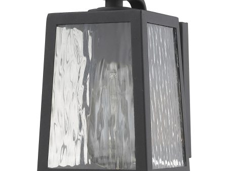 Matte Black glass panels Outdoor Wall Light For Cheap