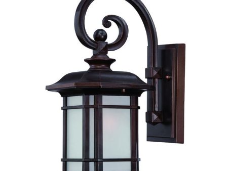 Antique Bronze Frosted Linen Glass Lantern Wall Light Online