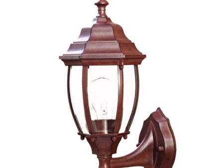 Dark Brown Globe Lantern Wall Light Supply