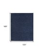 10  X 14  Midnight Blue Stain Resistant Indoor Outdoor Area Rug Sale