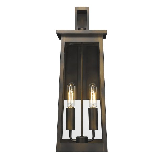 Alden 2-Light Oil-Rubbed Bronze Wall Light Supply