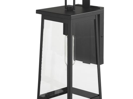 Black Contempo Elongated Outdoor Wall Light Online