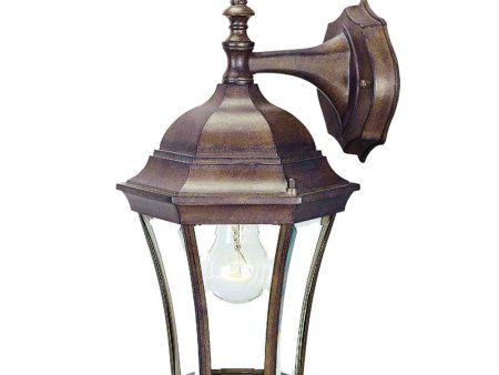 Dark Brown Hanging Carousel Lantern Wall Light For Sale