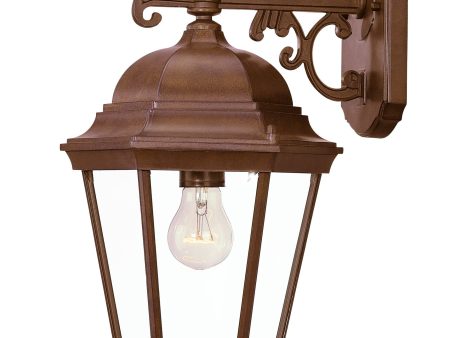 Brown Domed Hanging Lantern Wall Light Online