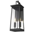 Alden 2-Light Matte Black Wall Light Hot on Sale