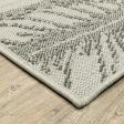 10  X 13  Beige Floral Stain Resistant Indoor Outdoor Area Rug Online