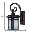 Antique Bronze Frosted Linen Glass Lantern Wall Light Online