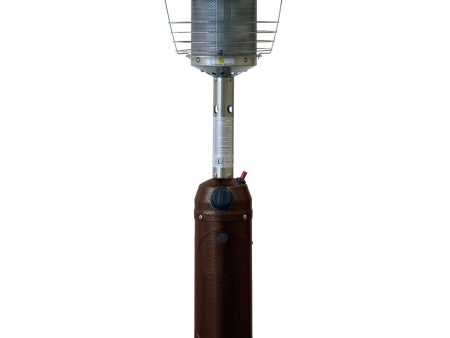 11000 BTU Bronze Steel Propane Cylindrical Pole Tabletop Patio Heater For Sale