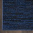 10  X 14  Midnight Blue Stain Resistant Indoor Outdoor Area Rug Sale