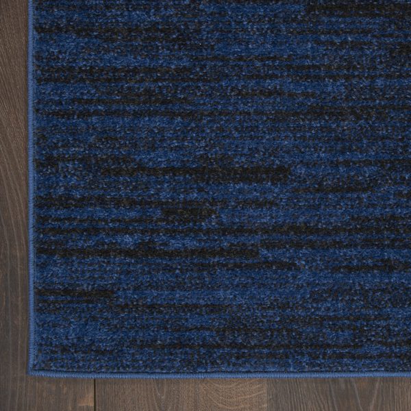 10  X 14  Midnight Blue Stain Resistant Indoor Outdoor Area Rug Sale