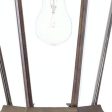 XL Dark Brown Swing Arm Hanging Lantern Wall Light Cheap