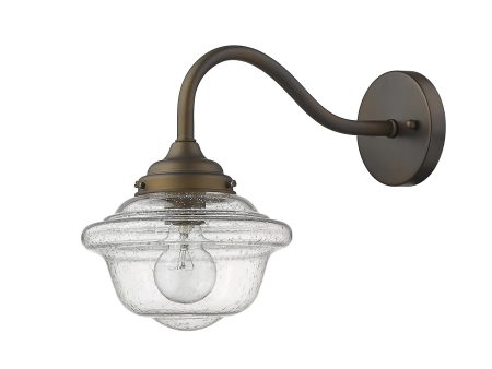 Burnished Bronze Vintage Schoolhouse Outdoor Wall Light Online Hot Sale