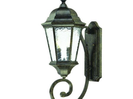 Two Light Antique Black Carousel Lantern Wall Light Sale