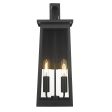 Alden 2-Light Matte Black Wall Light Hot on Sale