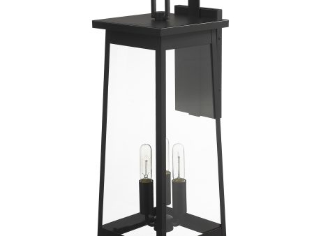 Alden 3-Light Matte Black Wall Light Fashion