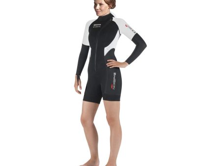 Mares 2nd Skin Shorty She Dives Wetsuit 1.5mm with Hood Black & White - Women Online Sale