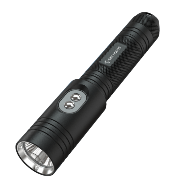 Skywoods D6GL-1200 Professional Dive Torch with Laser Fashion