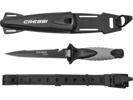 Cressi Finisher Dive Knife - 25cm Stainless Steel Cheap