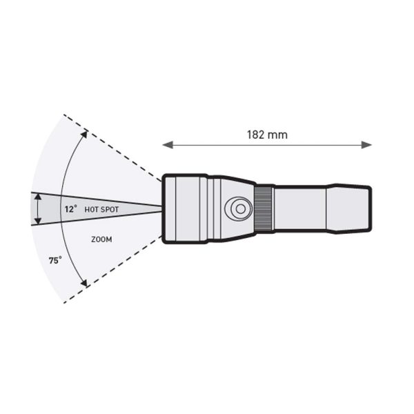 Mares EOS 5LRZ Aluminium Rechargeable Dive Torch - 503 Lumens Supply