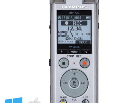 Olympus DM-720 Meeting and Interview Recorder - 4Gb For Sale